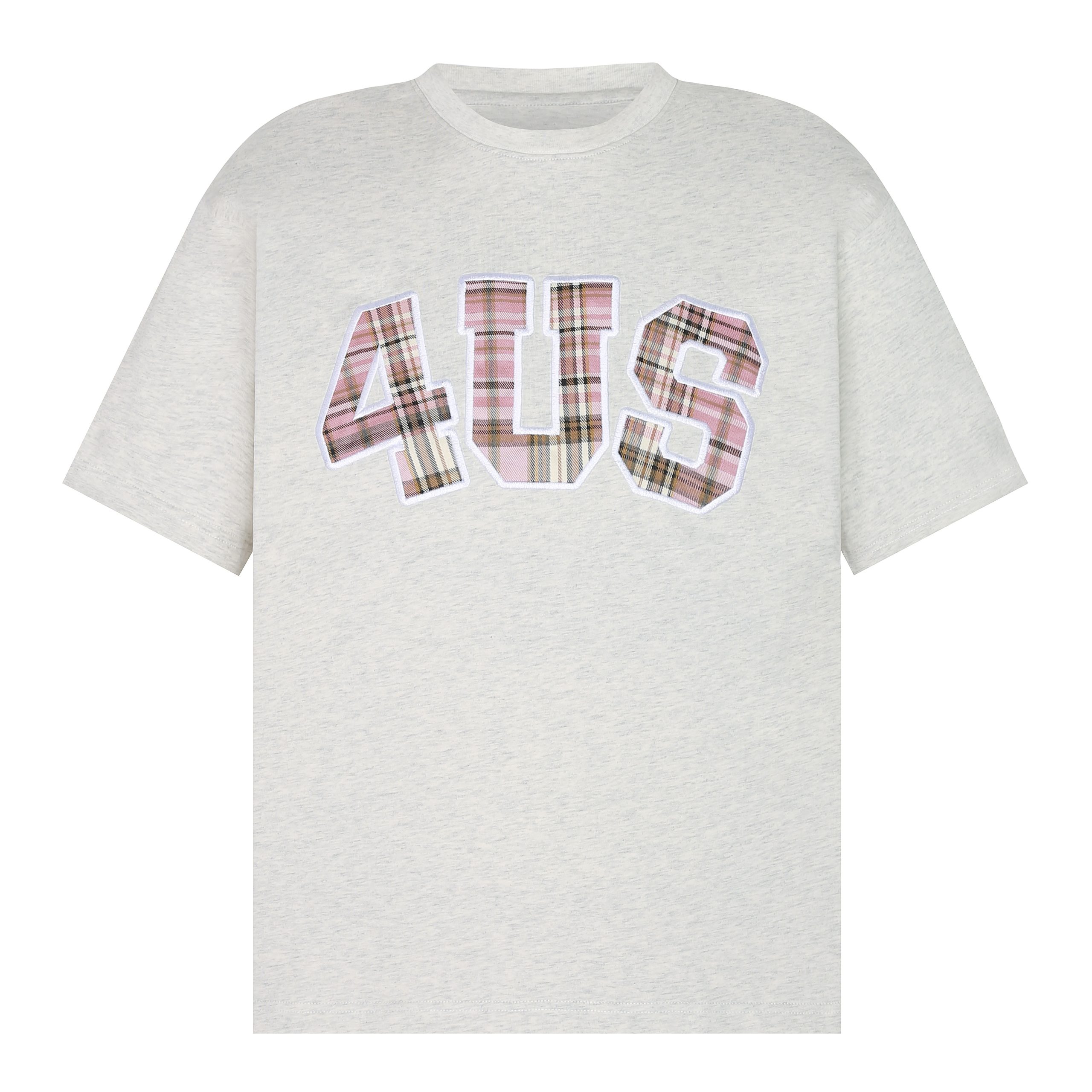 Summer Patchwork Embroidered Plaid T-Shirt for Couples - Loose Fit Short Sleeve National Trend Top Summer Patchwork Embroidered Plaid T-Shirt for Couples - Loose Fit Short Sleeve National Trend Top