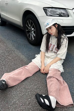 Summer Patchwork Embroidered Plaid T-Shirt for Couples - Loose Fit Short Sleeve National Trend Top