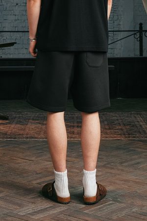 Summer Plant Series Double-Sided Jelly Feel Fabric Embroidered Sweatpants Shorts for Women - Y2K Aesthetic Fashion