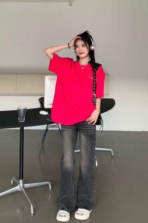 Summer Printed Letter Short Sleeve T-Shirt for Women - Loose Versatile Couple Top in Casual Style