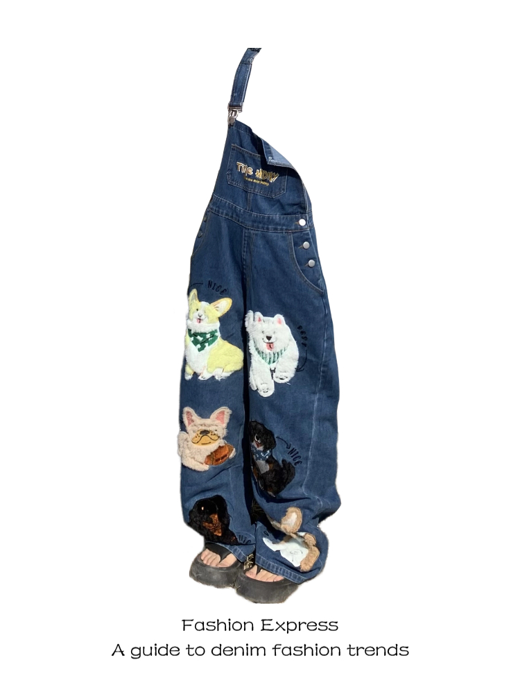 Summer Retro Loose Fit Overall Pants for Dogs - Cute Japanese Style Lazy Look Summer Retro Loose Fit Overall Pants for Dogs - Cute Japanese Style Lazy Look