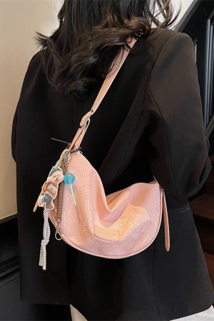 Summer Textured Silver Dumpling Bag for Women - 2025 New Style, Versatile Crossbody Phone Bag, Trendy and Functional