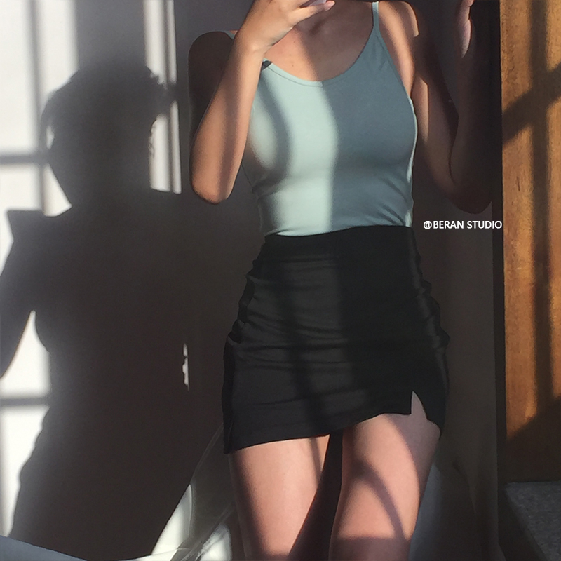 Summer Versatile Sexy Deep Back V-Neck Solid Color Tank Top - European & American Style, Chic Essential for Y2K Fashion Summer Versatile Sexy Deep Back V-Neck Solid Color Tank Top - European & American Style, Chic Essential for Y2K Fashion