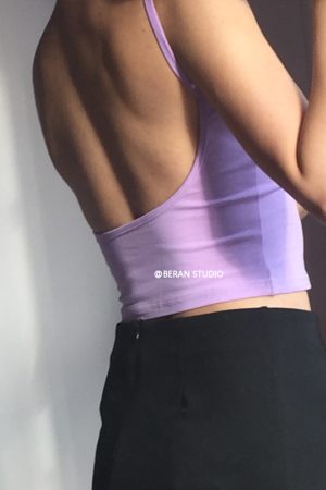 Summer Versatile Sexy Deep Back V-Neck Solid Color Tank Top - European & American Style, Chic Essential for Y2K Fashion