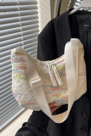 Summer Women’s Canvas Dumpling Bag - New 2025 Japanese Korean Style Single Shoulder Crossbody Tote - Versatile Commuter Bag