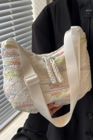 Summer Womenâ€™s Canvas Dumpling Bag - New 2025 Japanese Korean Style Single Shoulder Crossbody Tote - Versatile Commuter Bag