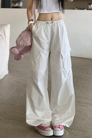 Summer Women's Loose Wide-Leg Work Pants - Mid-Waist Casual Straight Trousers in American Style, Slimming Fit