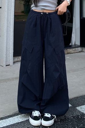 Summer Women's Loose Wide-Leg Work Pants - Mid-Waist Casual Straight Trousers in American Style, Slimming Fit