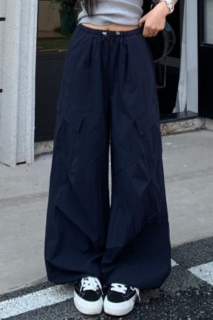 Summer Women's Loose Wide-Leg Work Pants - Mid-Waist Casual Straight Trousers in American Style, Slimming Fit