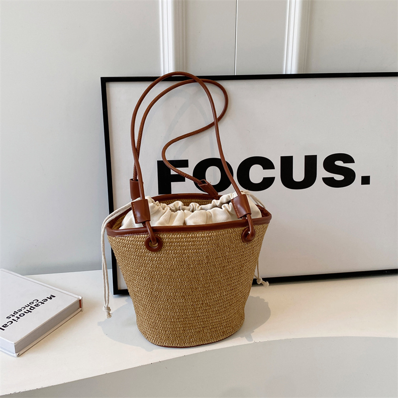 Summer Woven Straw Bag for Women, Handheld Casual Beach Shoulder Bag, Versatile 2025 Fashion Accessory Summer Woven Straw Bag for Women, Handheld Casual Beach Shoulder Bag, Versatile 2025 Fashion Accessory