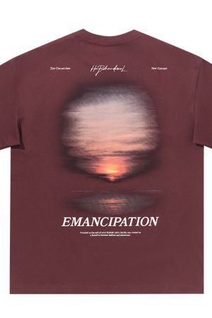 Sunset American Street Short Sleeve Pure Cotton T-Shirt for Couples - Trendy 90s Inspired Fashion