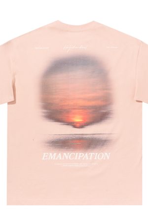 Sunset American Street Short Sleeve Pure Cotton T-Shirt for Couples - Trendy 90s Inspired Fashion