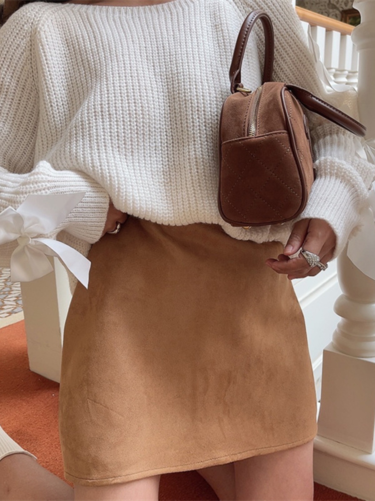 Super Versatile Handmade Retro Suede High-Waisted A-Line Half Skirt for Women - Stylish Short Skirt for Summer Fashion Super Versatile Handmade Retro Suede High-Waisted A-Line Half Skirt for Women - Stylish Short Skirt for Summer Fashion