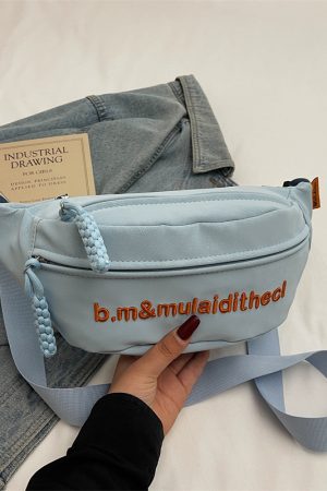 Textured Trendy Chest Bag - 2025 Fashion High-End Single Shoulder Crossbody Bag for Casual Versatile Style