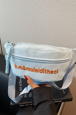 Textured Trendy Chest Bag - 2025 Fashion High-End Single Shoulder Crossbody Bag for Casual Versatile Style