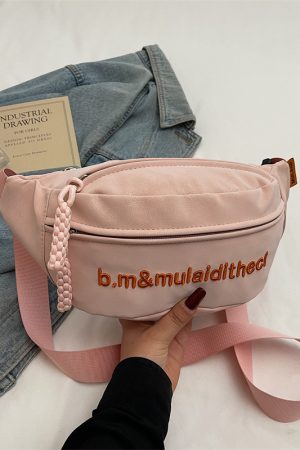 Textured Trendy Chest Bag - 2025 Fashion High-End Single Shoulder Crossbody Bag for Casual Versatile Style