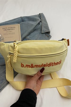 Textured Trendy Chest Bag - 2025 Fashion High-End Single Shoulder Crossbody Bag for Casual Versatile Style