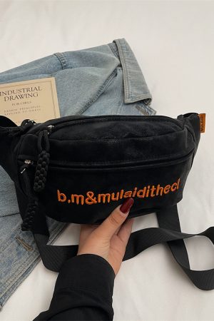 Textured Trendy Chest Bag - 2025 Fashion High-End Single Shoulder Crossbody Bag for Casual Versatile Style