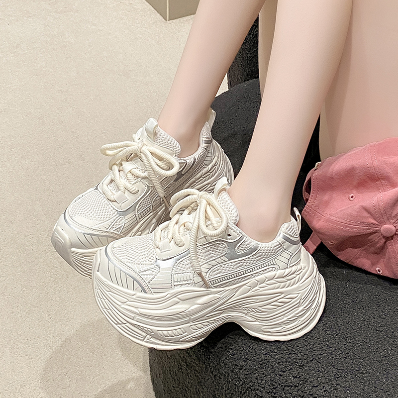 Thick-Soled Dad Shoes for Women - Summer Height-Increasing Mesh Casual Sneakers, Breathable Sports Shoes for Petite Figures, 2024 Thick-Soled Dad Shoes for Women - Summer Height-Increasing Mesh Casual Sneakers, Breathable Sports Shoes for Petite Figures, 2024