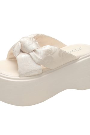 Thick-Soled Platform Slide Sandals for Women - Versatile Summer Outdoor Wear, Height-Increasing Soft Sole, Fashionable 2025 Style