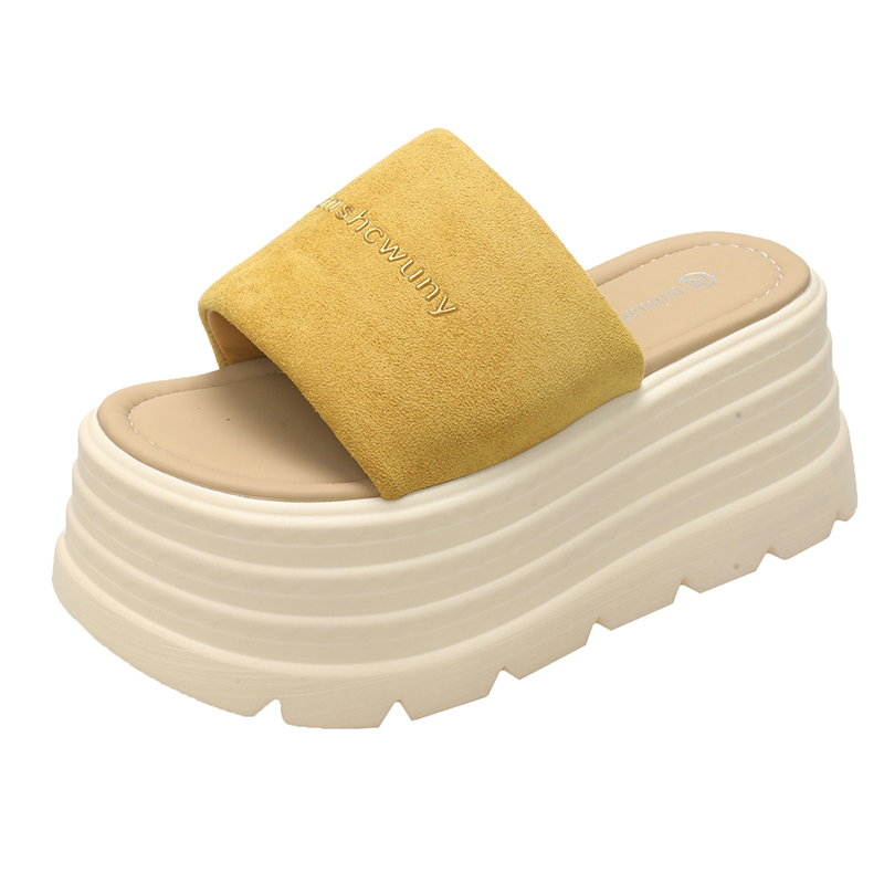 Thick-Soled Summer Sandals for Women - 2025 Fairy Style, Height-Increasing 8cm, Trendy Slippers for Skirts and Dresses Thick-Soled Summer Sandals for Women - 2025 Fairy Style, Height-Increasing 8cm, Trendy Slippers for Skirts and Dresses