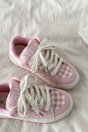 Thick-Soled White Bread Shoes for Women - 2025 Spring Autumn Retro Sports Sneakers, Versatile Y2K Style