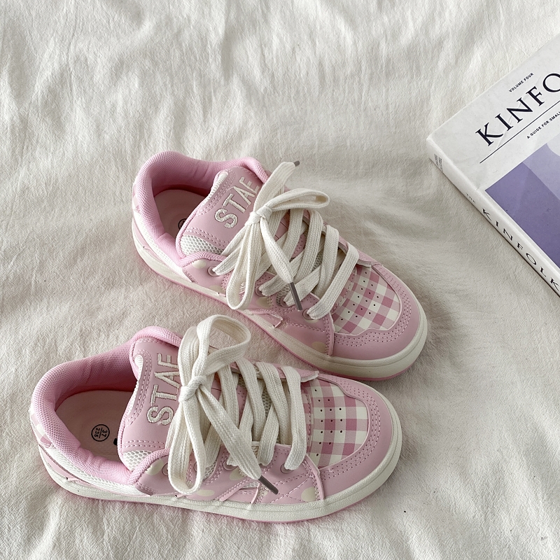 Thick-Soled White Bread Shoes for Women - 2025 Spring Autumn Retro Sports Sneakers, Versatile Y2K Style Thick-Soled White Bread Shoes for Women - 2025 Spring Autumn Retro Sports Sneakers, Versatile Y2K Style