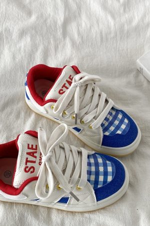 Thick-Soled White Bread Shoes for Women - 2025 Spring Autumn Retro Sports Sneakers, Versatile Y2K Style