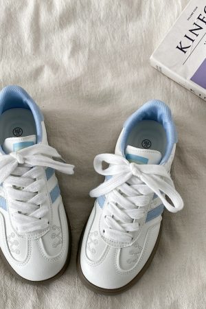 Thick-Soled White Casual Sneakers for Women - Han-Style Chic Spring 2025 Versatile Niche Footwear