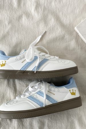 Thick-Soled White Casual Sneakers for Women - Han-Style Chic Spring 2025 Versatile Niche Footwear