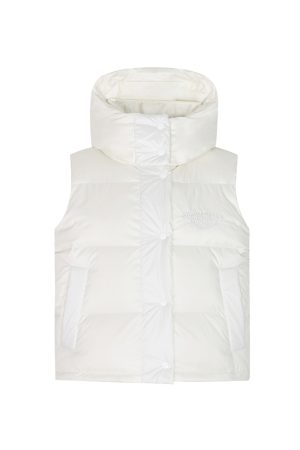 Thickened Warm Slim Fit Hooded Vest Jacket - Trendy Winter Outerwear with Slogan Design for Effortless Style