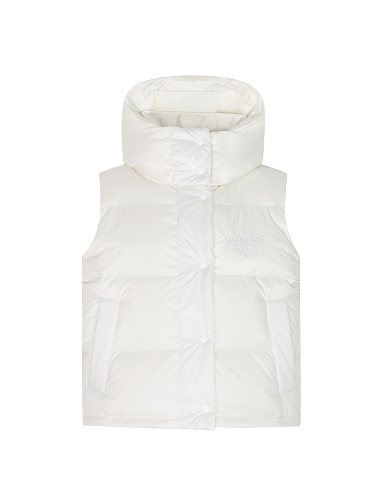 Thickened Warm Slim Fit Hooded Vest Jacket - Trendy Winter Outerwear with Slogan Design for Effortless Style Thickened Warm Slim Fit Hooded Vest Jacket - Trendy Winter Outerwear with Slogan Design for Effortless Style