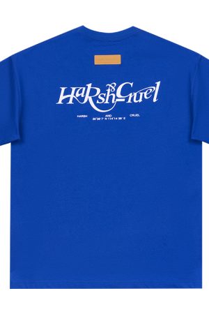 Three-Dimensional Plush Logo Text Cotton Knitted Short Sleeve T-Shirt - American Style Casual Fashion