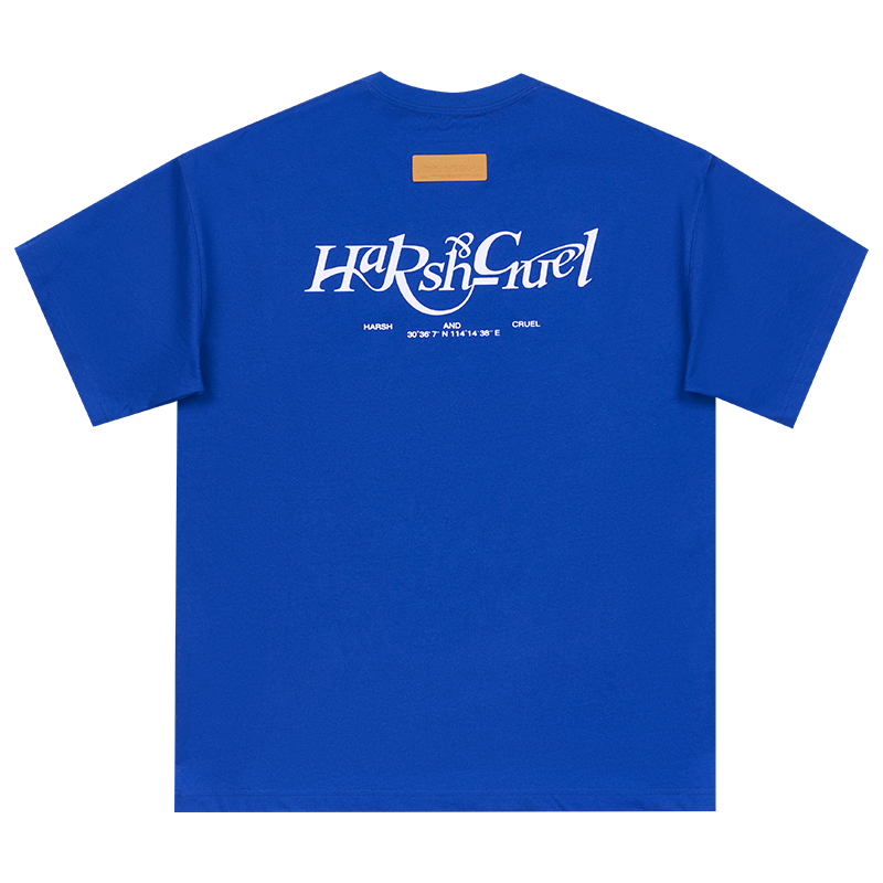 Three-Dimensional Plush Logo Text Cotton Knitted Short Sleeve T-Shirt - American Style Casual Fashion Three-Dimensional Plush Logo Text Cotton Knitted Short Sleeve T-Shirt - American Style Casual Fashion