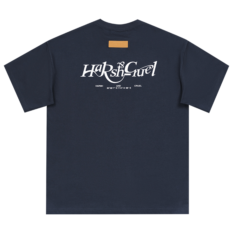 Three-Dimensional Plush Logo Text Cotton Knitted Short Sleeve T-Shirt - American Style Casual Fashion Three-Dimensional Plush Logo Text Cotton Knitted Short Sleeve T-Shirt - American Style Casual Fashion