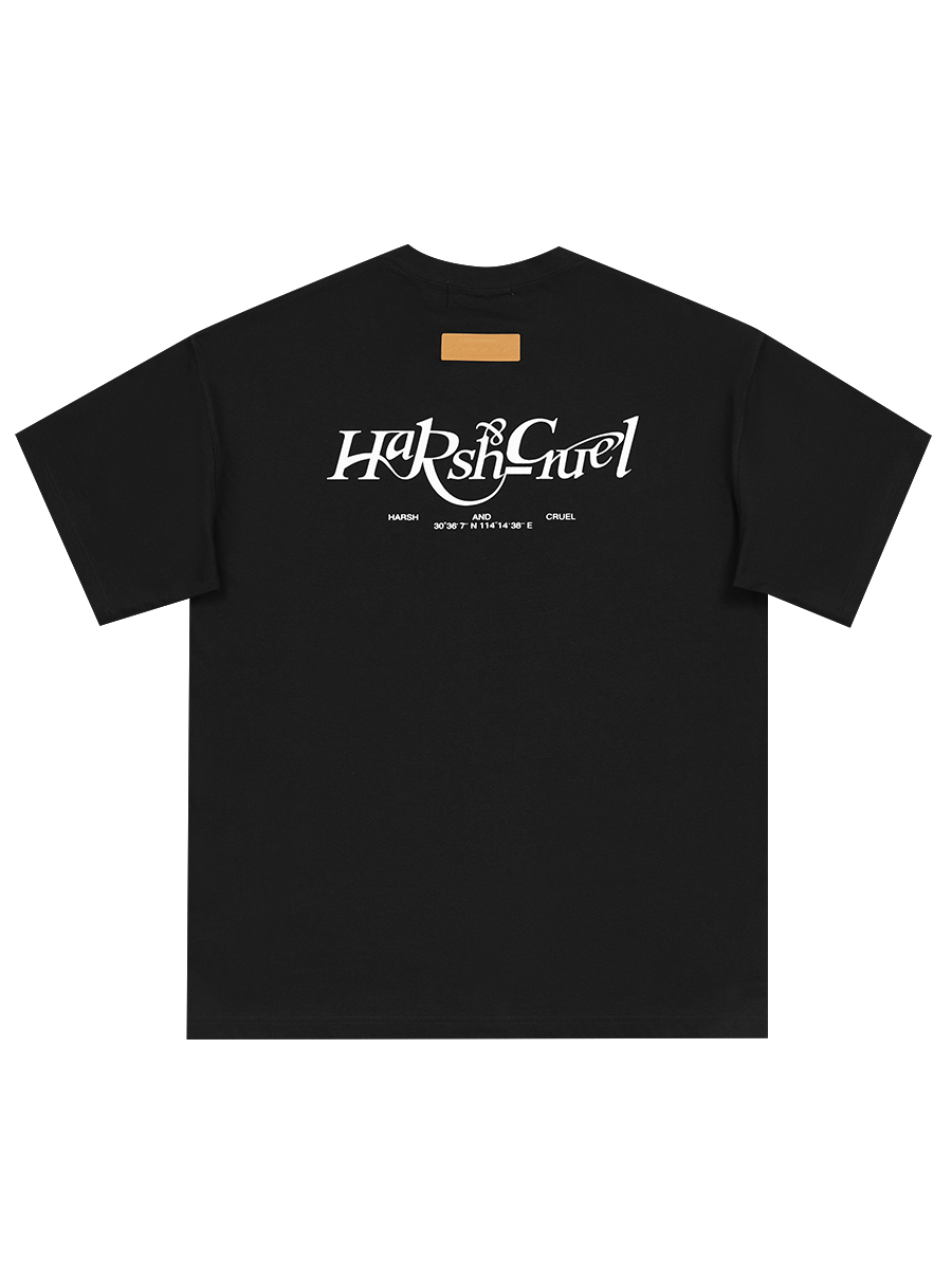 Three-Dimensional Plush Logo Text Cotton Knitted Short Sleeve T-Shirt - American Style Casual Fashion Three-Dimensional Plush Logo Text Cotton Knitted Short Sleeve T-Shirt - American Style Casual Fashion