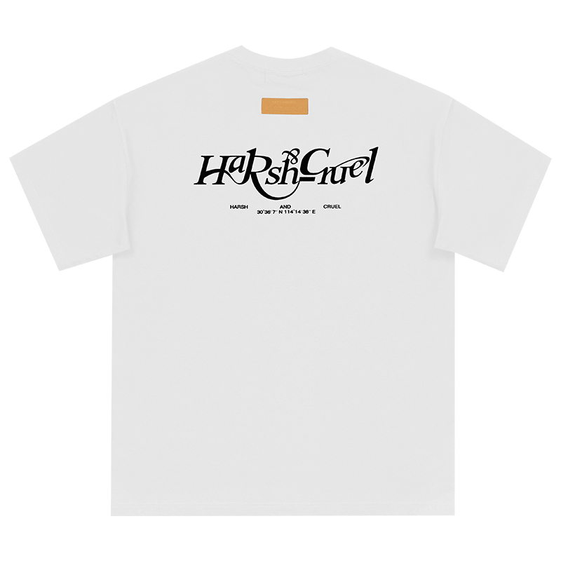 Three-Dimensional Plush Logo Text Cotton Knitted Short Sleeve T-Shirt - American Style Casual Fashion Three-Dimensional Plush Logo Text Cotton Knitted Short Sleeve T-Shirt - American Style Casual Fashion