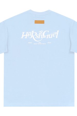 Three-Dimensional Plush Logo Text Cotton Knitted Short Sleeve T-Shirt - American Style Casual Fashion