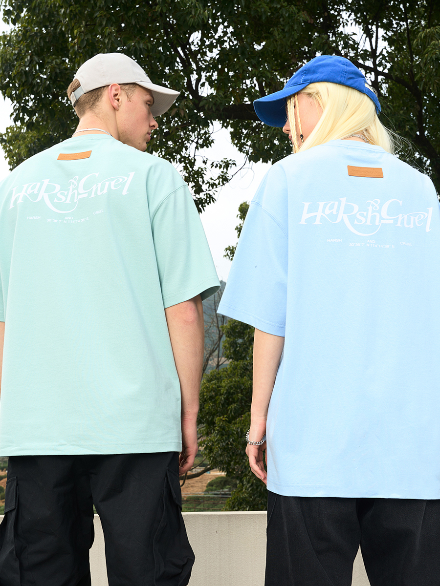 Three-Dimensional Plush Logo Text Cotton Knitted Short Sleeve T-Shirt - American Style Casual Fashion Three-Dimensional Plush Logo Text Cotton Knitted Short Sleeve T-Shirt - American Style Casual Fashion