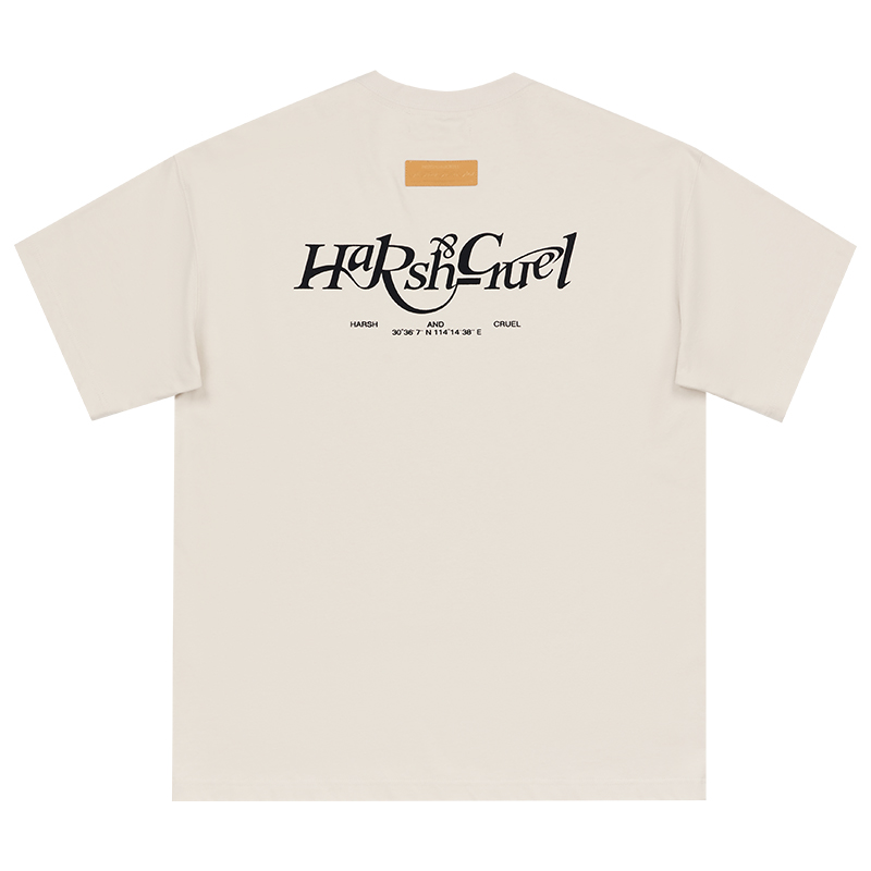 Three-Dimensional Plush Logo Text Cotton Knitted Short Sleeve T-Shirt - American Style Casual Fashion Three-Dimensional Plush Logo Text Cotton Knitted Short Sleeve T-Shirt - American Style Casual Fashion