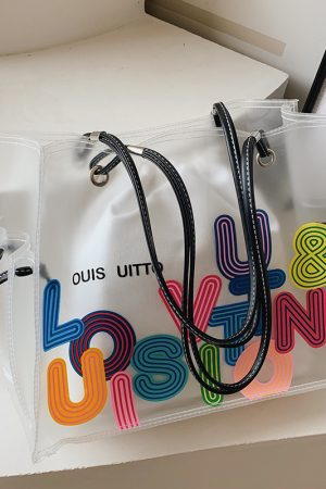 Transparent Jelly Tote Bag for Women - Large Capacity, 2025 Fashion Trend, Spring/Summer Niche Handbag