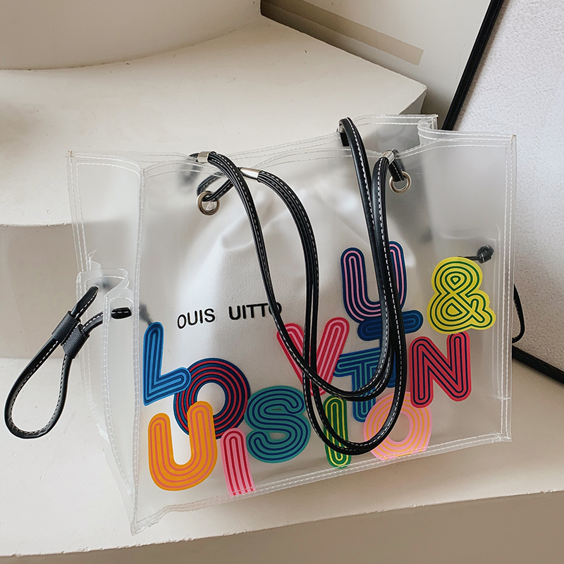 Transparent Jelly Tote Bag for Women - Large Capacity, 2025 Fashion Trend, Spring/Summer Niche Handbag Transparent Jelly Tote Bag for Women - Large Capacity, 2025 Fashion Trend, Spring/Summer Niche Handbag