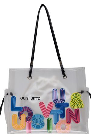 Transparent Jelly Tote Bag for Women - Large Capacity, 2025 Fashion Trend, Spring/Summer Niche Handbag