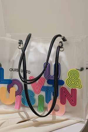 Transparent Jelly Tote Bag for Women - Large Capacity, 2025 Fashion Trend, Spring/Summer Niche Handbag