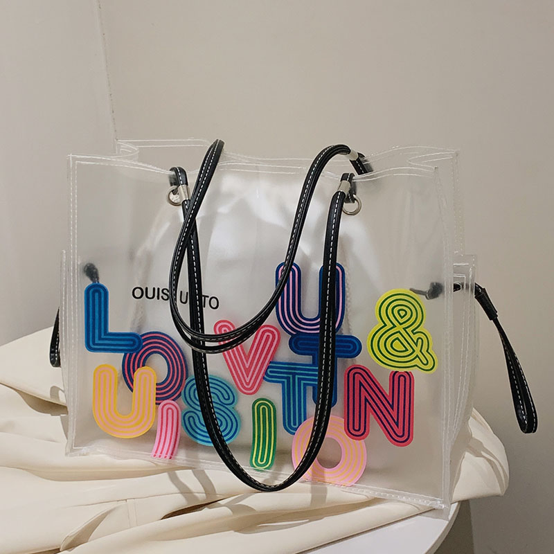 Transparent Jelly Tote Bag for Women - Large Capacity, 2025 Fashion Trend, Spring/Summer Niche Handbag Transparent Jelly Tote Bag for Women - Large Capacity, 2025 Fashion Trend, Spring/Summer Niche Handbag