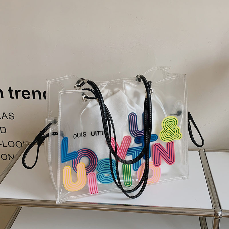 Transparent Jelly Tote Bag for Women - Large Capacity, 2025 Fashion Trend, Spring/Summer Niche Handbag Transparent Jelly Tote Bag for Women - Large Capacity, 2025 Fashion Trend, Spring/Summer Niche Handbag