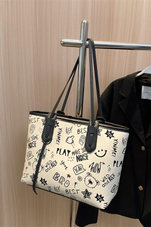 Trendy 2025 Women's Large Capacity Tote Bag - Versatile Commuter Shoulder Bag for Everyday Fashion