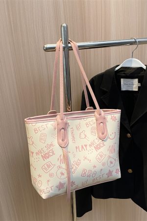 Trendy 2025 Women's Large Capacity Tote Bag - Versatile Commuter Shoulder Bag for Everyday Fashion