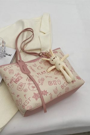 Trendy 2025 Women's Large Capacity Tote Bag - Versatile Commuter Shoulder Bag for Everyday Fashion