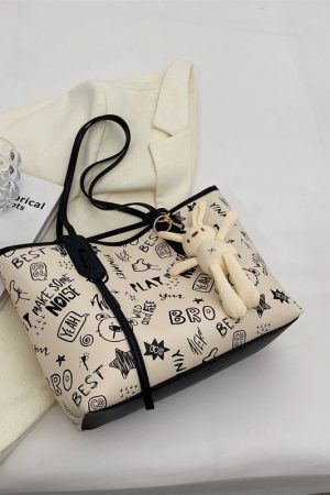 Trendy 2025 Women's Large Capacity Tote Bag - Versatile Commuter Shoulder Bag for Everyday Fashion